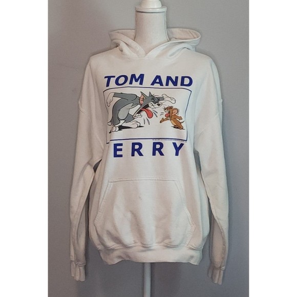 Tom and Jerry Sweatshirt white Large - Picture 1 of 8